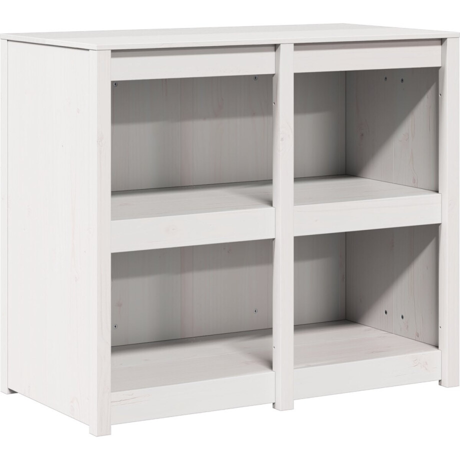 vidaXL - Keuken - Kast - MEPPEL - Warmwit - 106 - x - 55 - x - 92 - cm - Massief - grenenhout afbeelding 1
