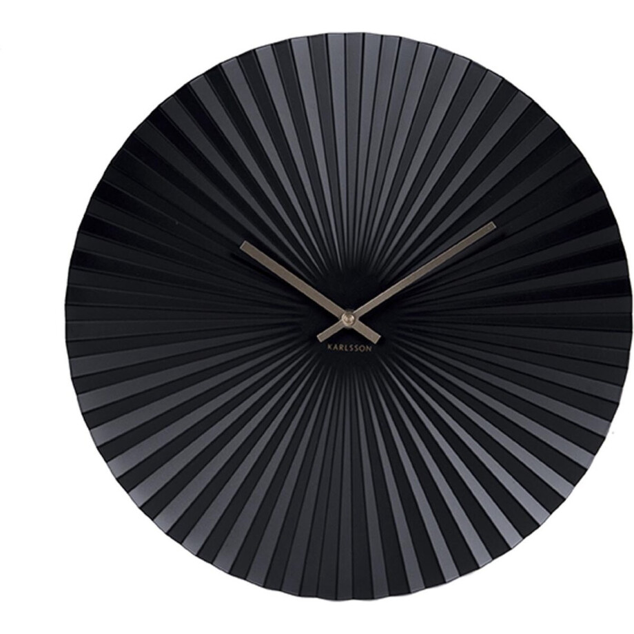 Karlsson Wandklok Sensu - Staal Zwart - Ø40cm - Scandinavisch Karlsson Wandklok Sensu - Staal Zwart - Ø40cm - Scandinavisch afbeelding 1
