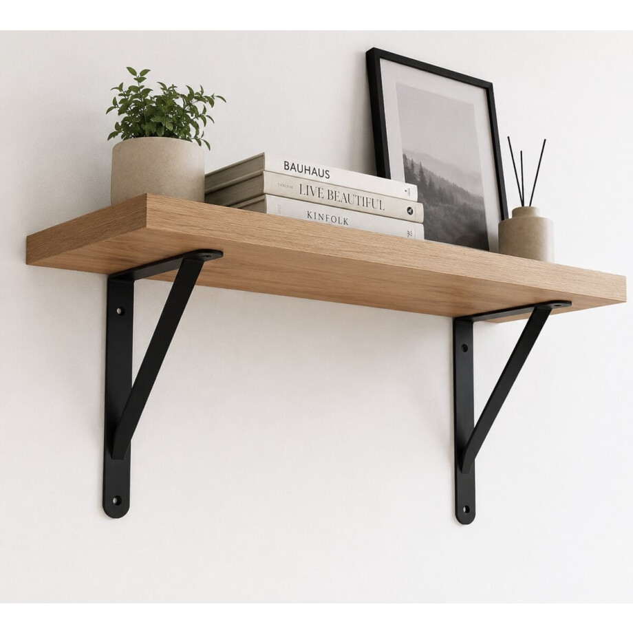 Industriële Plankdrager - Schapdrager - Legplankdragers - Draagbeugel - Rek Beugel Plank - Plankendragers - Wandplank - Staal - Metaal - Set van 4 stuks - 25 x 20 cm - Dubbele Bevestiging - Wit Industriële Plankdrager - Schapdrager - Legplankdragers - Draagbeugel - Rek Beugel Plank - Plankendragers - Wandplank - Staal - Metaal - Set van 4 stuks - 25 x 20 cm - Dubbele Bevestiging - Wit afbeelding 1