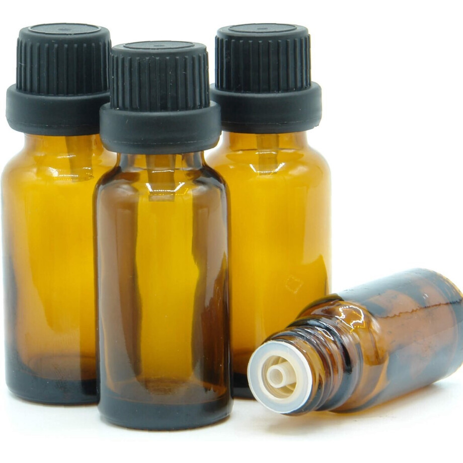 Druppelflesje 20ml - 50 stuks - 50x Leeg Druppelflesje 20ml Glas - Dropper Bottle afbeelding 1