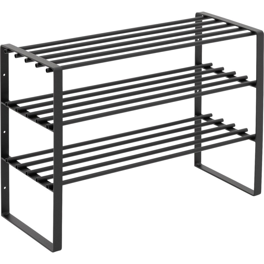 Spinder Design schoenenrek Rex SR 2 - Zwart - 12 paar schoenen - Staal Spinder Design schoenenrek Rex SR 2 - Zwart - 12 paar schoenen - Staal afbeelding 1