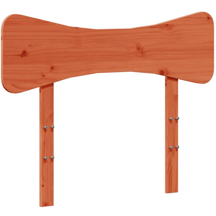 vidaXL - Hoofdbord - 90 - cm - massief - grenenhout - wasbruin afbeelding 1