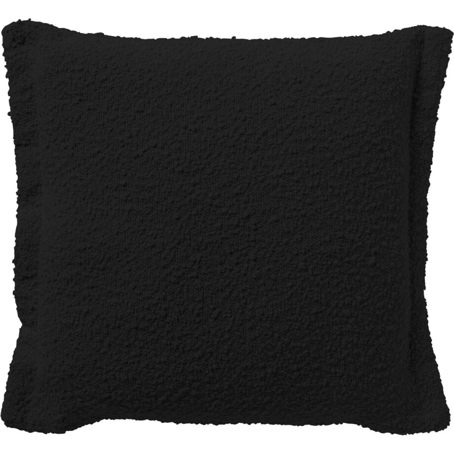 Dutch Decor OTIS - Sierkussen 45x45 cm - effen kleur - unieke stof - Raven - zwart - Inclusief binnenkussen - Luxe kussens voor woonkamer & bank afbeelding 1