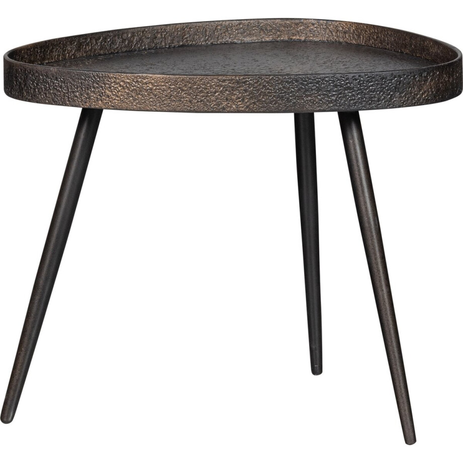 WOOOD Crude Bijzettafels - Multiplex/Metaal - Antique Brons - Set van 2 afbeelding 1