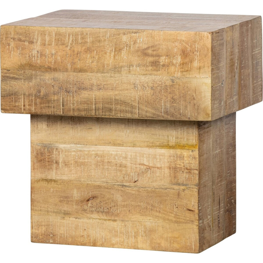 WOOOD Balk Too Salontafel - Hout - Naturel - 50x50x35 WOOOD Balk Too Salontafel - Hout - Naturel - 50x50x35 afbeelding 1