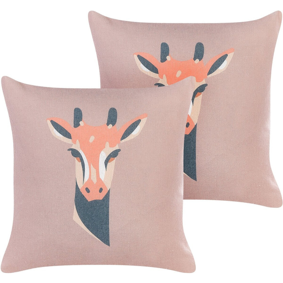 CANDELABRA - Sierkussen set van 2 - Taupe - Polyester afbeelding 1