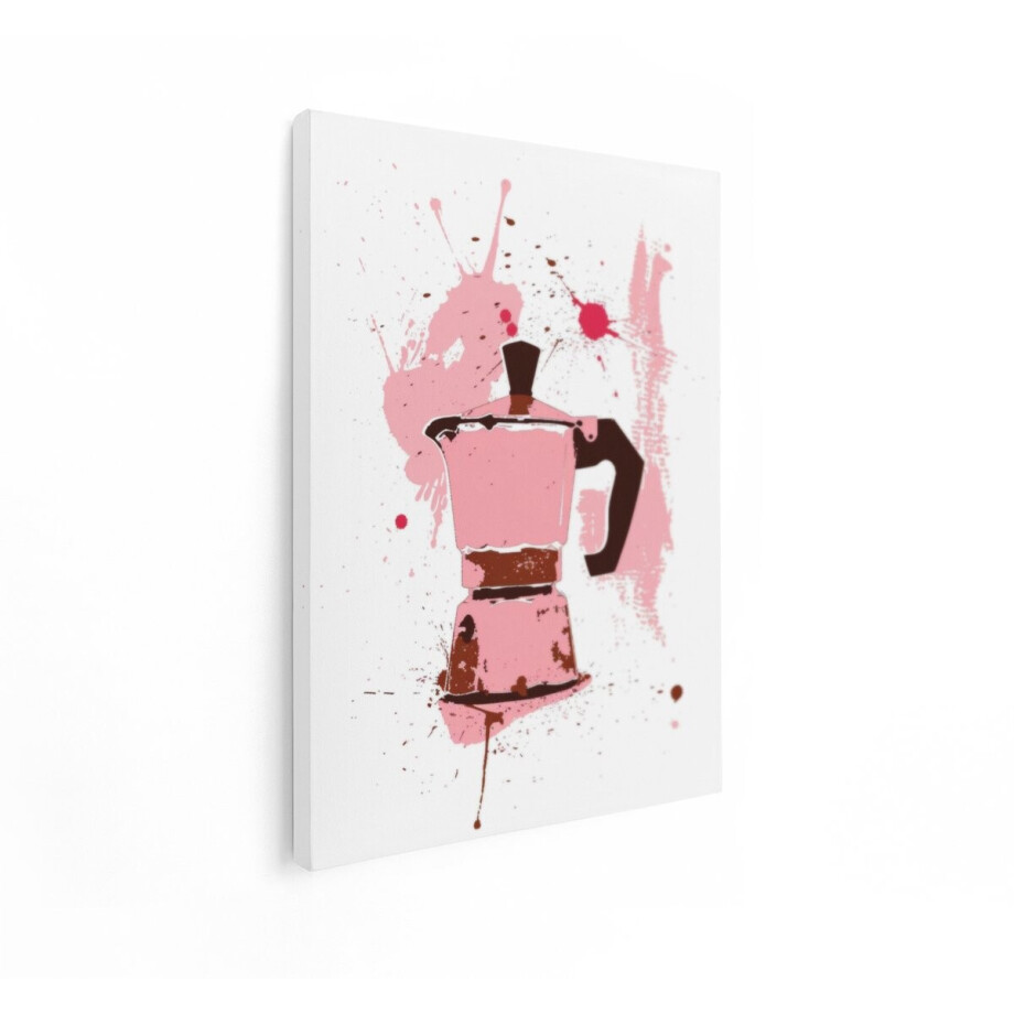 Artaza Canvas Schilderij Koffie - 30x40 cm - Wanddecoratie Keuken Abstract - Muurdecoratie Roze - Schilderijen Op Canvas Artaza Canvas Schilderij Koffie - 30x40 cm - Wanddecoratie Keuken Abstract - Muurdecoratie Roze - Schilderijen Op Canvas afbeelding 1