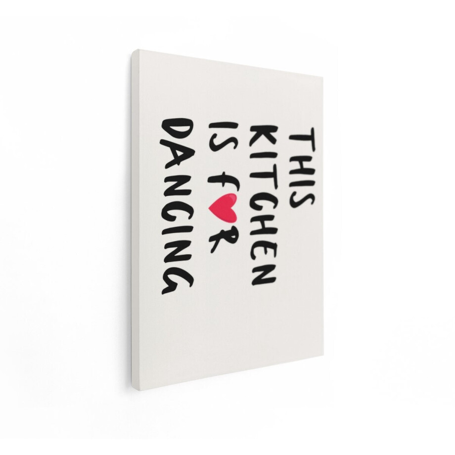 Artaza Canvas Schilderij Tekst Keuken - 30x40 cm - Wanddecoratie Met Tekst - Muurdecoratie Keuken - Decoratie Zwart - Kamer Accessoires afbeelding 1