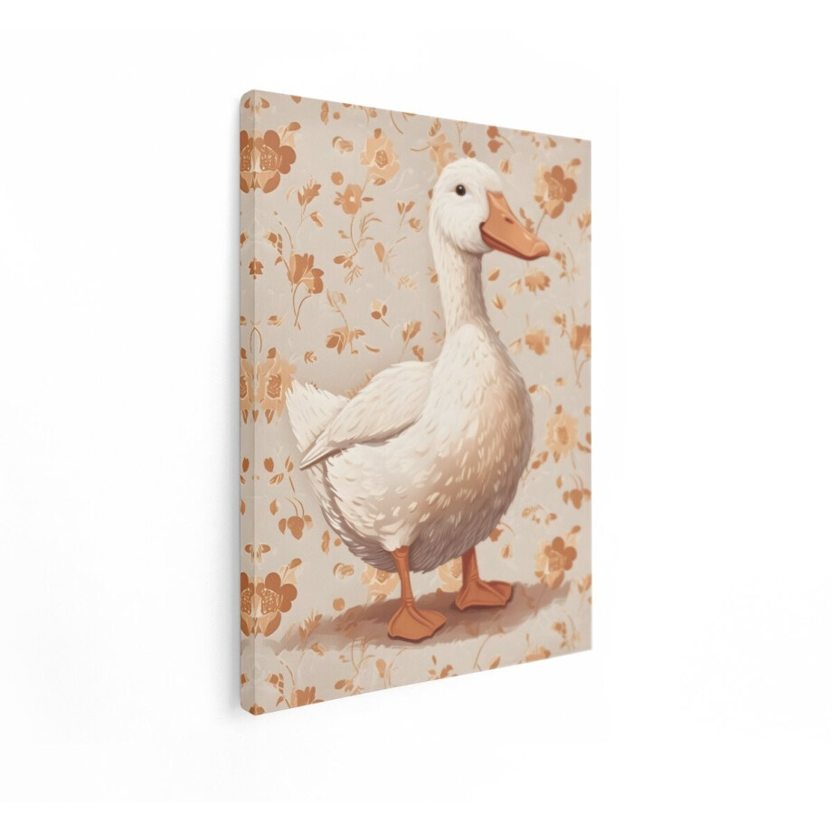 Artaza Canvas Schilderij Witte Eend - 30x40 cm - Wanddecoratie Vogels - Muurdecoratie Jongenskamer - Schilderijen Op Canvas Bloemen Artaza Canvas Schilderij Witte Eend - 30x40 cm - Wanddecoratie Vogels - Muurdecoratie Jongenskamer - Schilderijen Op Canvas Bloemen afbeelding 1