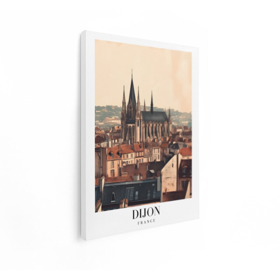 Artaza Canvas Schilderij Skyline Dijon - 30x40 cm - Wanddecoratie Frankrijk - Muurdecoratie Kathedraal - Decoratie Stad - Kamer Accessoires Artaza Canvas Schilderij Skyline Dijon - 30x40 cm - Wanddecoratie Frankrijk - Muurdecoratie Kathedraal - Decoratie Stad - Kamer Accessoires afbeelding 1