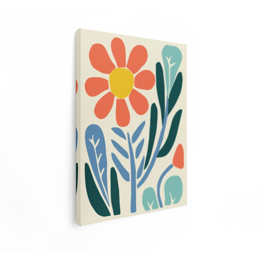 Artaza Canvas Schilderij Abstracte Bloem - 90x120 cm - Wanddecoratie Bloemen - Muurdecoratie Boho - Decoratie Woonkamer - Kleurrijk Artaza Canvas Schilderij Abstracte Bloem - 90x120 cm - Wanddecoratie Bloemen - Muurdecoratie Boho - Decoratie Woonkamer - Kleurrijk afbeelding 1