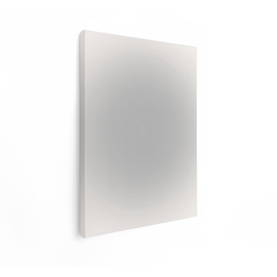 Artaza Canvas Schilderij Abstract - 90x120 cm - Wanddecoratie Minimalistisch - Muurdecoratie Woonkamer - Decoratie Geometrisch - Grijs afbeelding 1
