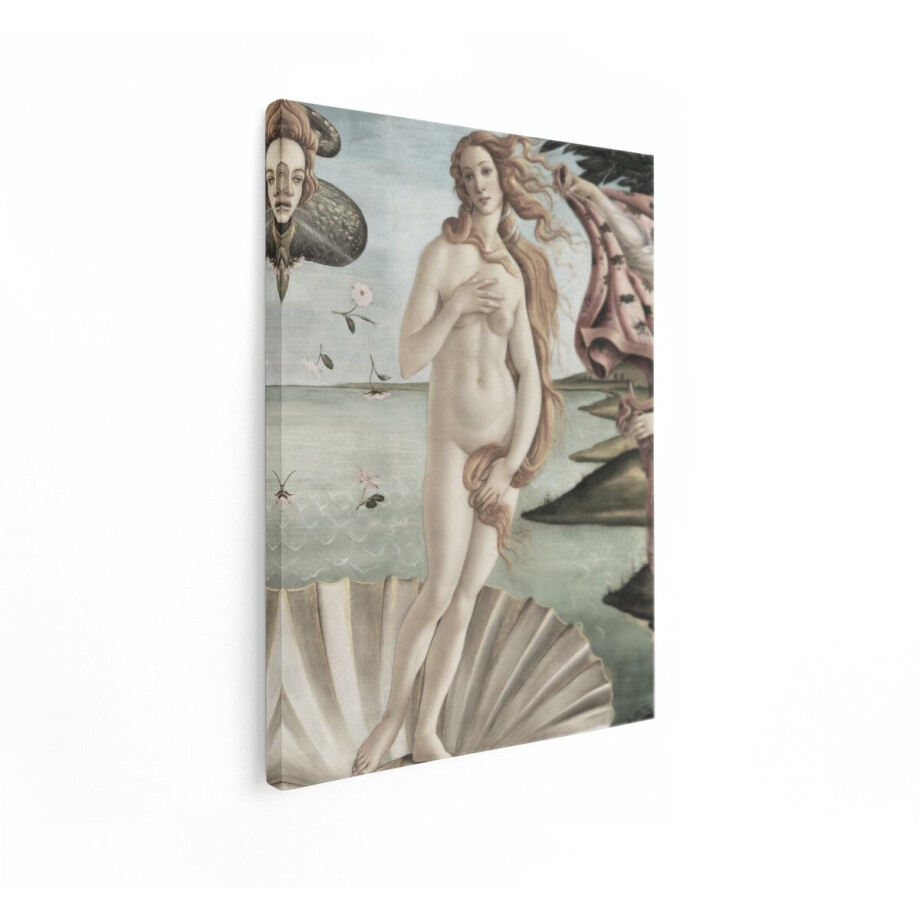 Artaza Canvas Schilderij Geboorte Van Venus - 90x120 cm - Wanddecoratie Botticelli - Muurdecoratie Klassiek Schilderij - Decoratie Vrouw afbeelding 1
