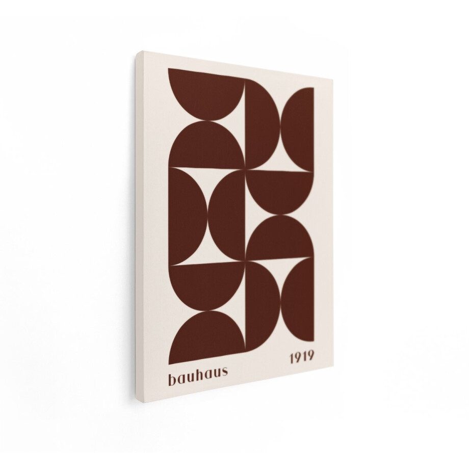 Artaza Canvas Schilderij Abstract Bauhaus 1919 - 90x120 cm - Wanddecoratie Geometrisch - Muurdecoratie Modern - Decoratie Bruin Beige Artaza Canvas Schilderij Abstract Bauhaus 1919 - 90x120 cm - Wanddecoratie Geometrisch - Muurdecoratie Modern - Decoratie Bruin Beige afbeelding 1