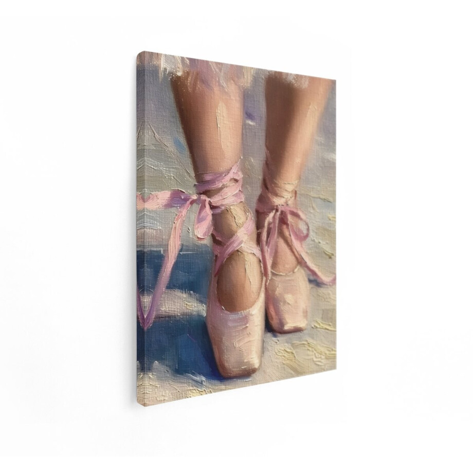 Artaza Canvas Schilderij Ballerina - 60x80 cm - Wanddecoratie Meisjeskamer - Muurdecoratie Spitzen - Decoratie Dans Roze Artaza Canvas Schilderij Ballerina - 60x80 cm - Wanddecoratie Meisjeskamer - Muurdecoratie Spitzen - Decoratie Dans Roze afbeelding 1