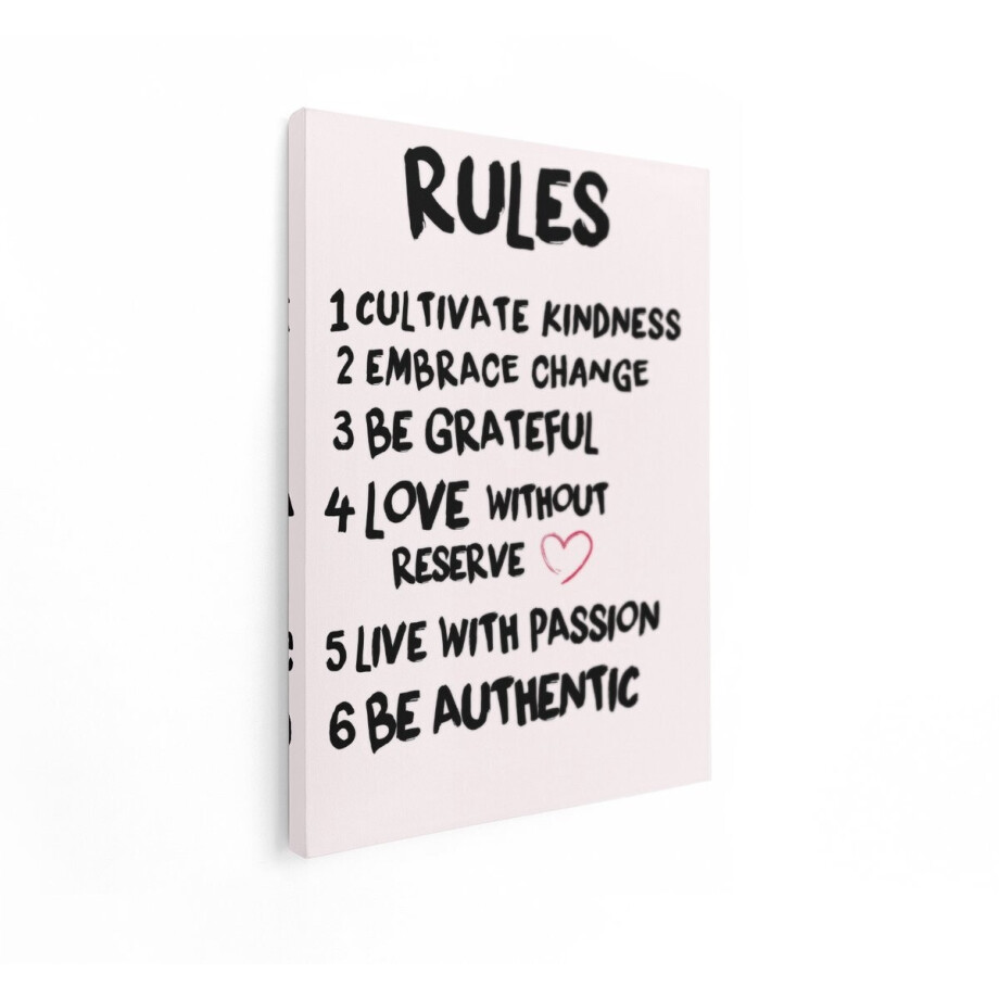 Artaza Canvas Schilderij Tekst - 90x120 cm - Wanddecoratie Met Tekst - Muurdecoratie Spreuken - Decoratie Quote Slaapkamer - Roze Artaza Canvas Schilderij Tekst - 90x120 cm - Wanddecoratie Met Tekst - Muurdecoratie Spreuken - Decoratie Quote Slaapkamer - Roze afbeelding 1