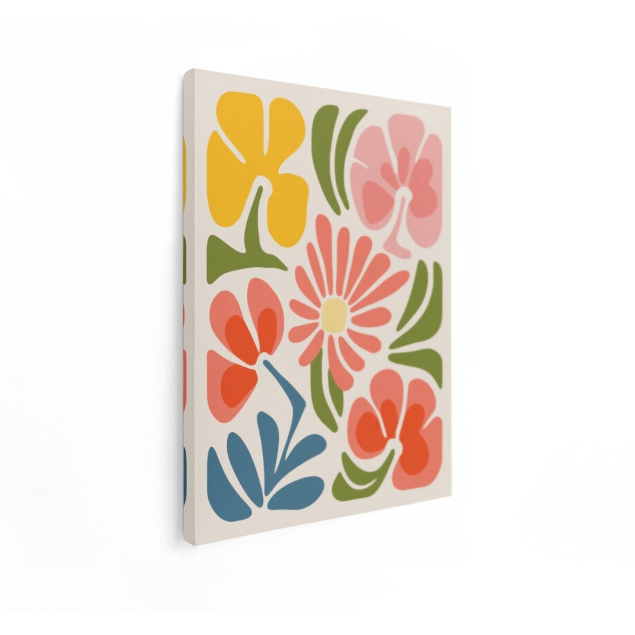 Artaza Canvas Schilderij Abstract Bloemen - 90x120 cm - Wanddecoratie Boho - Muurdecoratie Woonkamer - Schilderijen Op Canvas Kleurrijk Artaza Canvas Schilderij Abstract Bloemen - 90x120 cm - Wanddecoratie Boho - Muurdecoratie Woonkamer - Schilderijen Op Canvas Kleurrijk afbeelding 1
