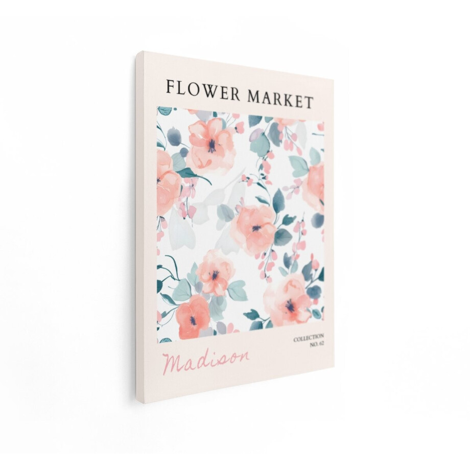 Artaza Canvas Schilderij Bloemen - 90x120 cm - Wanddecoratie Flower Market - Muurdecoratie Bloemen Schilderij - Decoratie Woonkamer - Perzik Artaza Canvas Schilderij Bloemen - 90x120 cm - Wanddecoratie Flower Market - Muurdecoratie Bloemen Schilderij - Decoratie Woonkamer - Perzik afbeelding 1