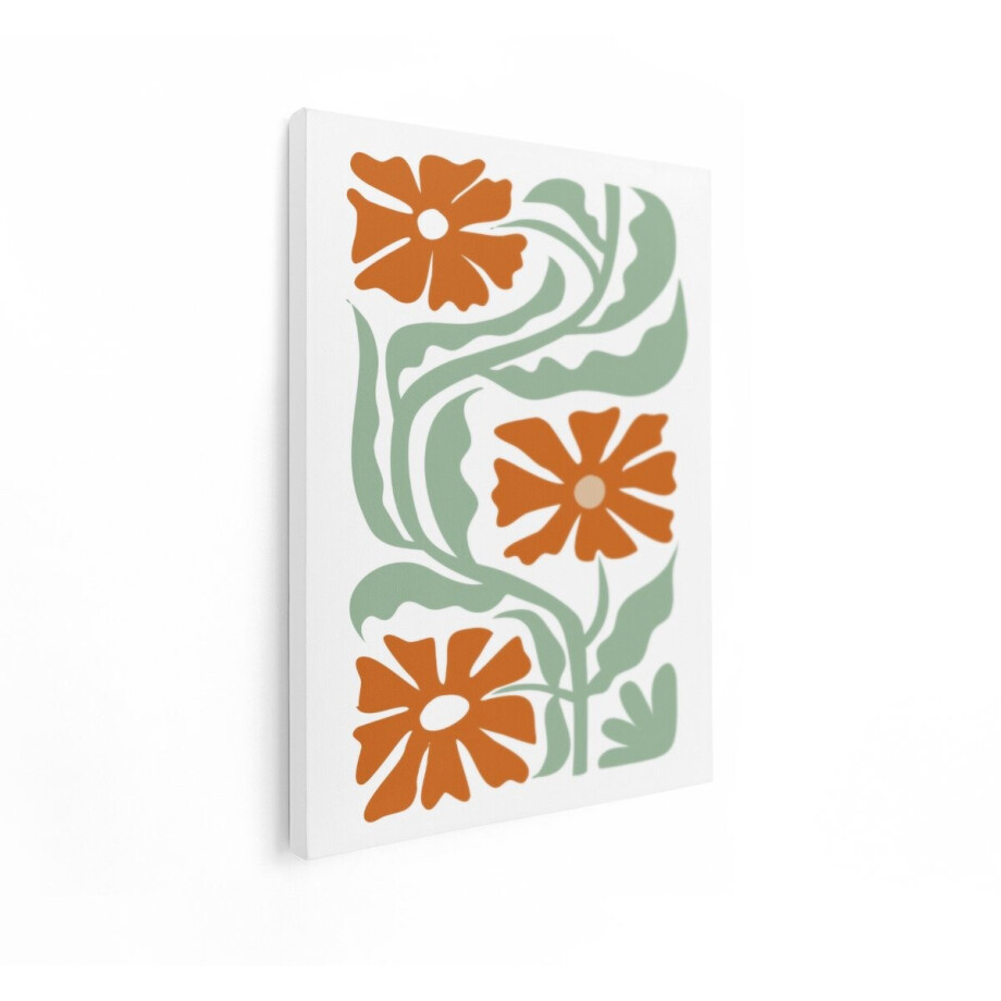 Artaza Canvas Schilderij Bloemen Abstract - 30x40 cm - Wanddecoratie Minimalistisch - Muurdecoratie Boho - Schilderijen Op Canvas - Oranje Artaza Canvas Schilderij Bloemen Abstract - 30x40 cm - Wanddecoratie Minimalistisch - Muurdecoratie Boho - Schilderijen Op Canvas - Oranje afbeelding 1