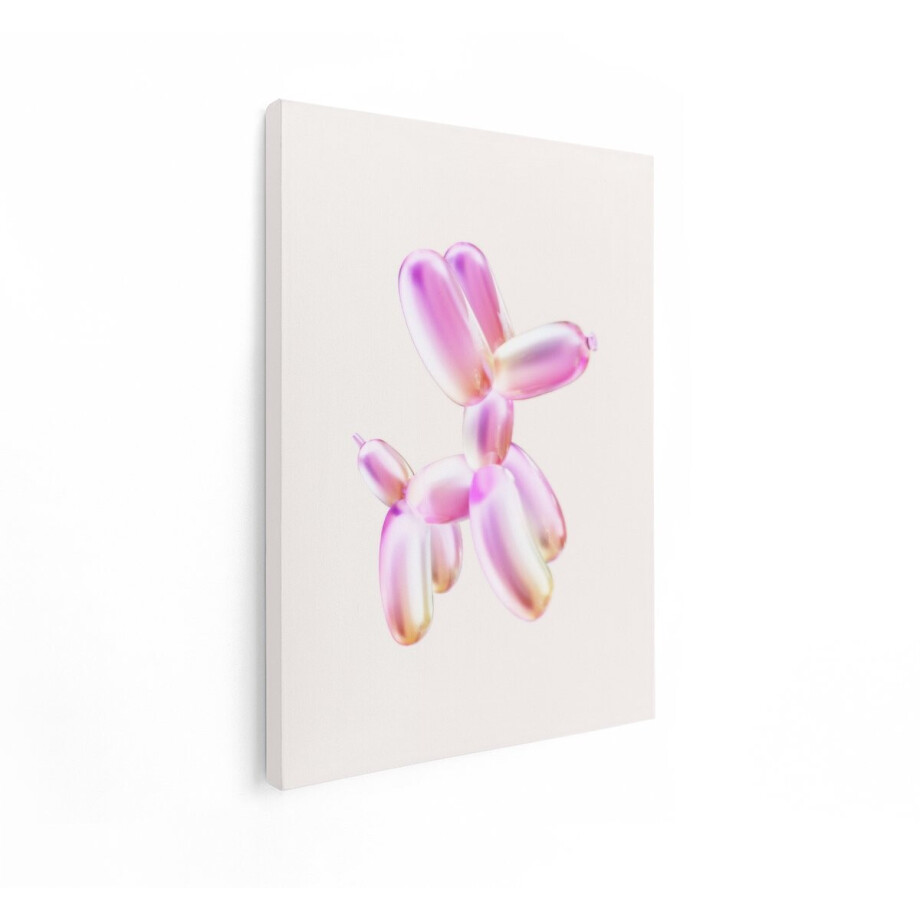 Artaza Canvas Schilderij 3D Hond - 30x40 cm - Wanddecoratie Modern Roze - Muurdecoratie Pop Art - Kamer Accessoires Iriserend Artaza Canvas Schilderij 3D Hond - 30x40 cm - Wanddecoratie Modern Roze - Muurdecoratie Pop Art - Kamer Accessoires Iriserend afbeelding 1