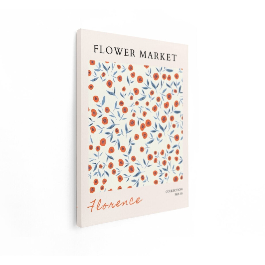 Artaza Canvas Schilderij Bloemen Poster - 90x120 cm - Wanddecoratie Bloemenmarkt Florence - Muurdecoratie Boho - Decoratie Oranje Artaza Canvas Schilderij Bloemen Poster - 90x120 cm - Wanddecoratie Bloemenmarkt Florence - Muurdecoratie Boho - Decoratie Oranje afbeelding 1