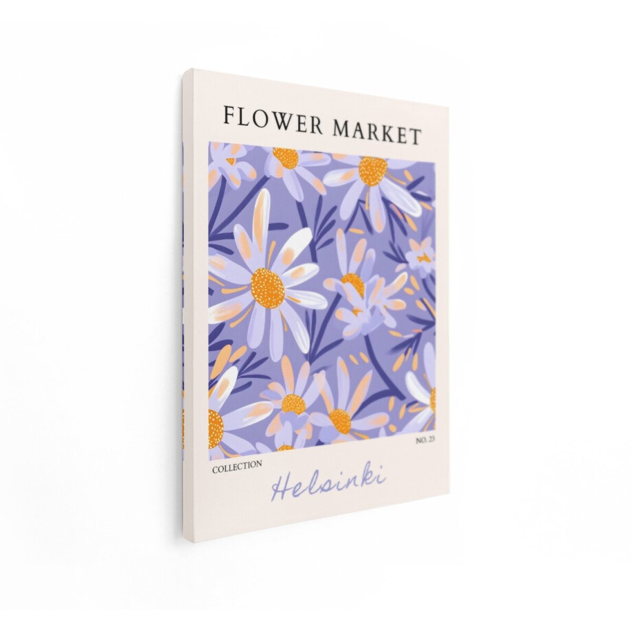 Artaza Canvas Schilderij Bloemen - 90x120 cm - Wanddecoratie Margrieten - Muurdecoratie Bloemenmarkt Poster - Schilderijen Op Canvas Paars Artaza Canvas Schilderij Bloemen - 90x120 cm - Wanddecoratie Margrieten - Muurdecoratie Bloemenmarkt Poster - Schilderijen Op Canvas Paars afbeelding 1