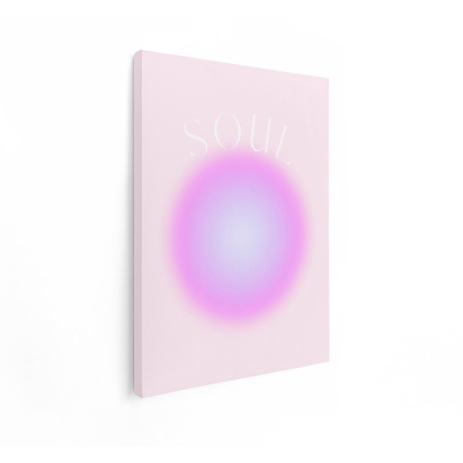 Artaza Canvas Schilderij Aura Soul - 30x40 cm - Wanddecoratie Abstract Roze - Muurdecoratie Quote - Schilderijen Op Canvas Pastel Artaza Canvas Schilderij Aura Soul - 30x40 cm - Wanddecoratie Abstract Roze - Muurdecoratie Quote - Schilderijen Op Canvas Pastel afbeelding 1