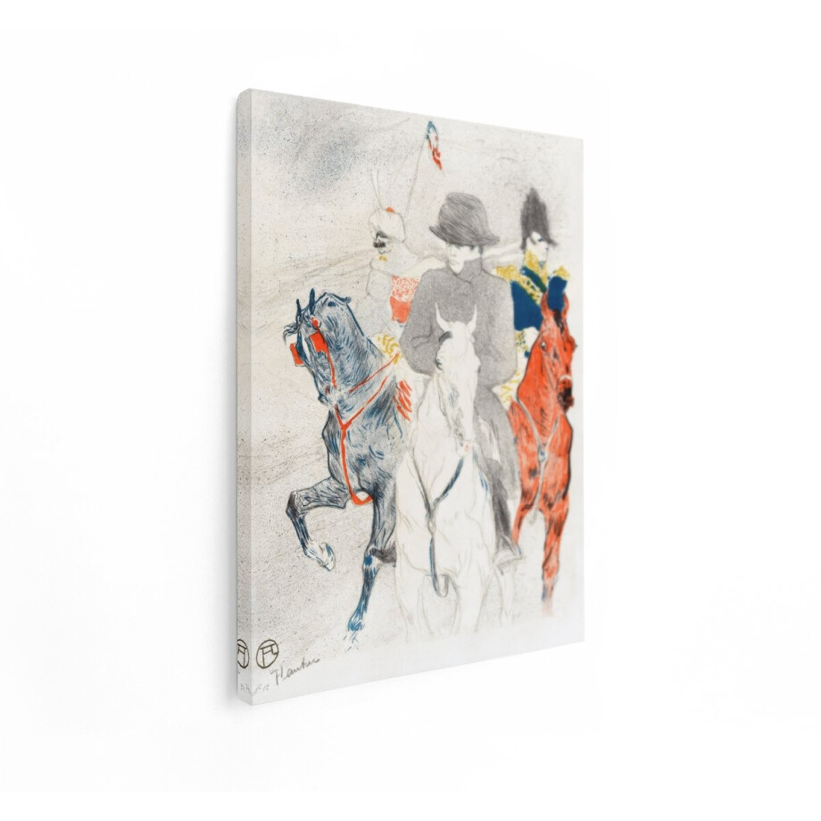 Artaza Canvas Schilderij Paarden - 60x80 cm - Wanddecoratie Napoleon - Muurdecoratie Toulouse-Lautrec - Klassieke Schilderijen Artaza Canvas Schilderij Paarden - 60x80 cm - Wanddecoratie Napoleon - Muurdecoratie Toulouse-Lautrec - Klassieke Schilderijen afbeelding 1