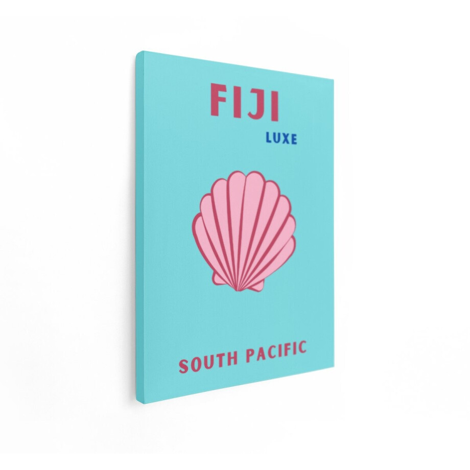 Artaza Canvas Schilderij Fiji Luxe Zuidelijke Stille Oceaan: een Luxueuze Tropische Eilandvakantie - 30x40 cm - Klein - Wanddecoratie Woonkamer - Schilderijen - Muurdecoratie afbeelding 1
