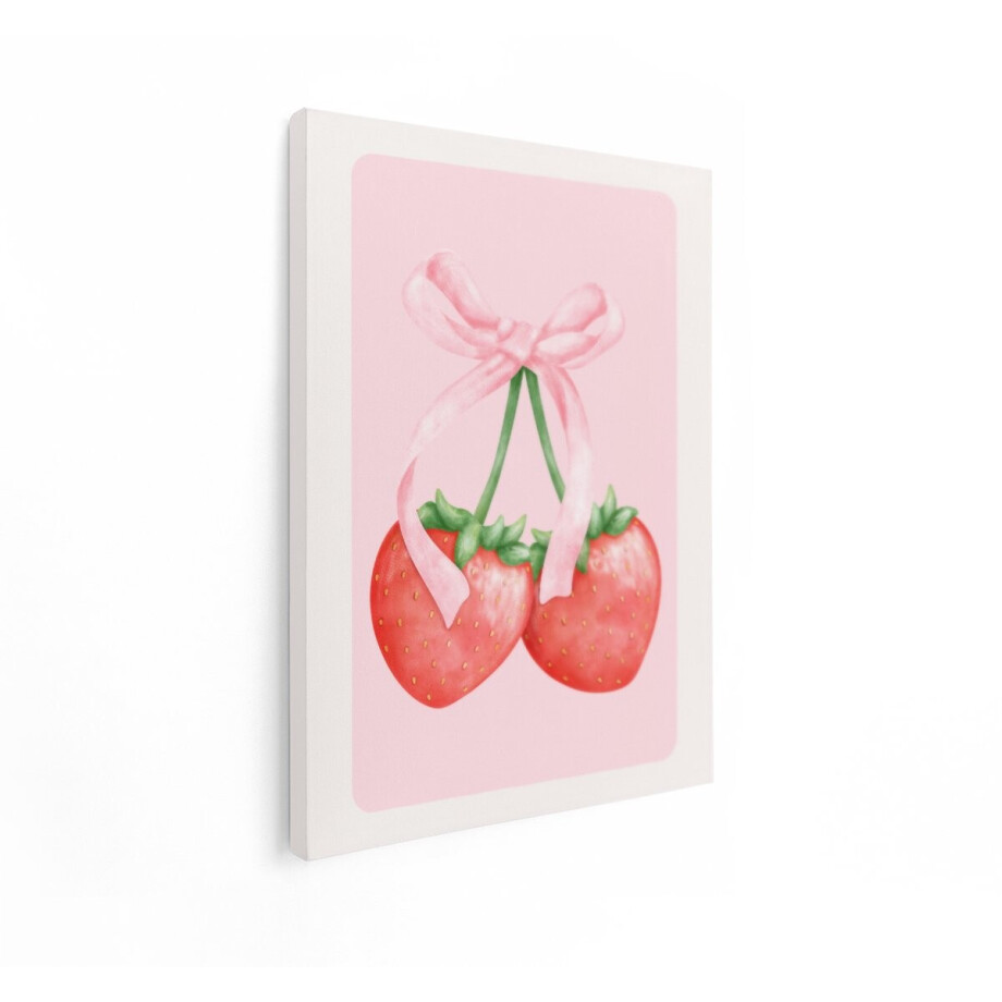 Artaza Canvas Schilderij Aardbeien Aquarel - 30x40 cm - Wanddecoratie Roze - Muurdecoratie Babykamer - Schilderijen Op Canvas Fruit Artaza Canvas Schilderij Aardbeien Aquarel - 30x40 cm - Wanddecoratie Roze - Muurdecoratie Babykamer - Schilderijen Op Canvas Fruit afbeelding 1