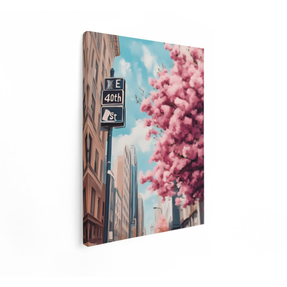 Artaza Canvas Schilderij Kersenbloesem - 30x40 cm - Wanddecoratie New York - Muurdecoratie Lente Stad - Kamer Accessoires Bloesemboom - Roze Artaza Canvas Schilderij Kersenbloesem - 30x40 cm - Wanddecoratie New York - Muurdecoratie Lente Stad - Kamer Accessoires Bloesemboom - Roze afbeelding 1