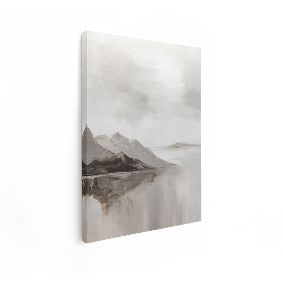 Artaza Canvas Schilderij Bergen Met Reflectie - 30x40 cm - Wanddecoratie Abstract Landschap - Muurdecoratie Natuur - Schilderijen Op Canvas Artaza Canvas Schilderij Bergen Met Reflectie - 30x40 cm - Wanddecoratie Abstract Landschap - Muurdecoratie Natuur - Schilderijen Op Canvas afbeelding 1
