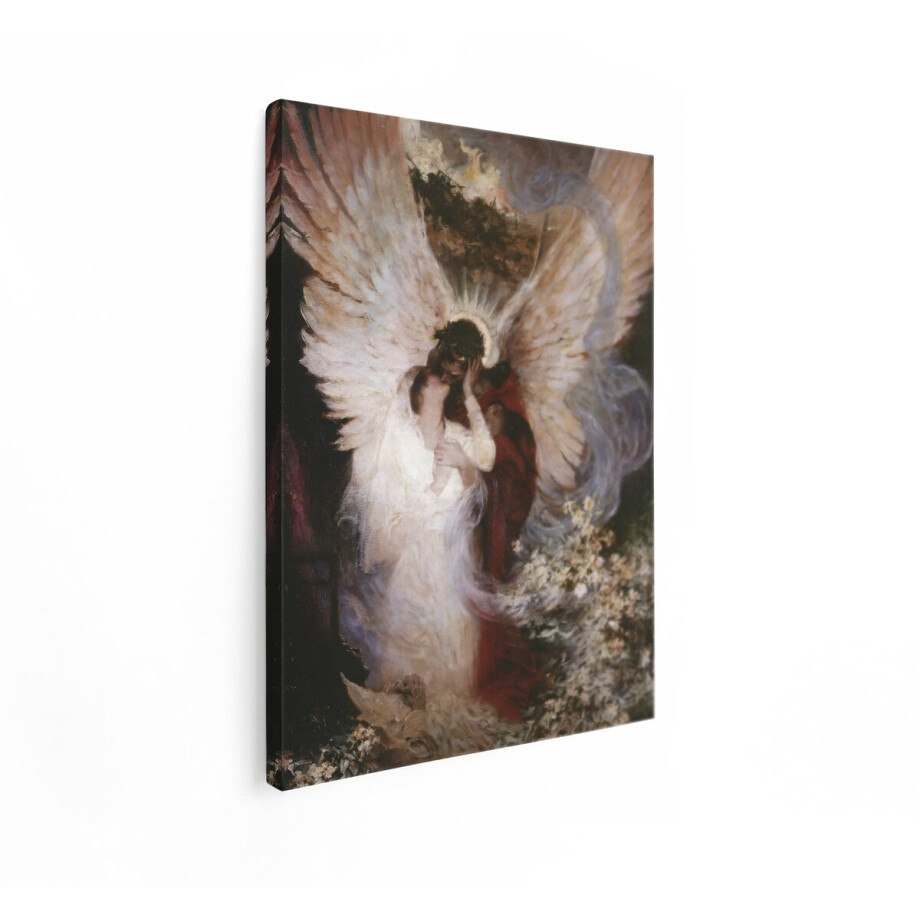 Artaza Canvas Schilderij Engel - 60x80 cm - Wanddecoratie Klassiek Schilderij - Muurdecoratie Religieus - Schilderijen Op Canvas Jezus Artaza Canvas Schilderij Engel - 60x80 cm - Wanddecoratie Klassiek Schilderij - Muurdecoratie Religieus - Schilderijen Op Canvas Jezus afbeelding 1