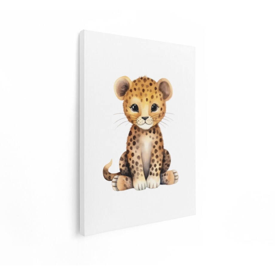 Artaza Canvas Schilderij Luipaardwelp - 30x40 cm - Wanddecoratie Babykamer - Muurdecoratie Jongenskamer - Decoratie Dieren Artaza Canvas Schilderij Luipaardwelp - 30x40 cm - Wanddecoratie Babykamer - Muurdecoratie Jongenskamer - Decoratie Dieren afbeelding 1
