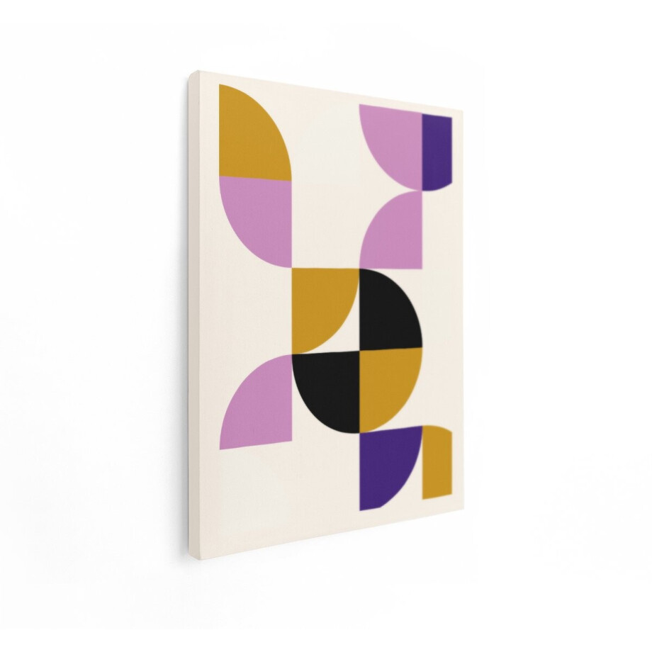 Artaza Canvas Schilderij Geometrische Vormen - 30x40 cm - Wanddecoratie Abstract - Muurdecoratie Retro - Modern Schilderij - Kamer Accessoires Artaza Canvas Schilderij Geometrische Vormen - 30x40 cm - Wanddecoratie Abstract - Muurdecoratie Retro - Modern Schilderij - Kamer Accessoires afbeelding 1