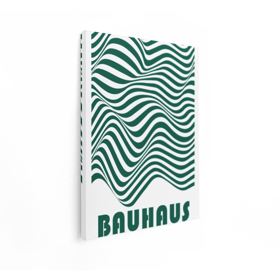 Artaza Canvas Schilderij Bauhaus - 60x80 cm - Wanddecoratie Abstract - Muurdecoratie Modern - Decoratie Geometrisch - Groen Artaza Canvas Schilderij Bauhaus - 60x80 cm - Wanddecoratie Abstract - Muurdecoratie Modern - Decoratie Geometrisch - Groen afbeelding 1