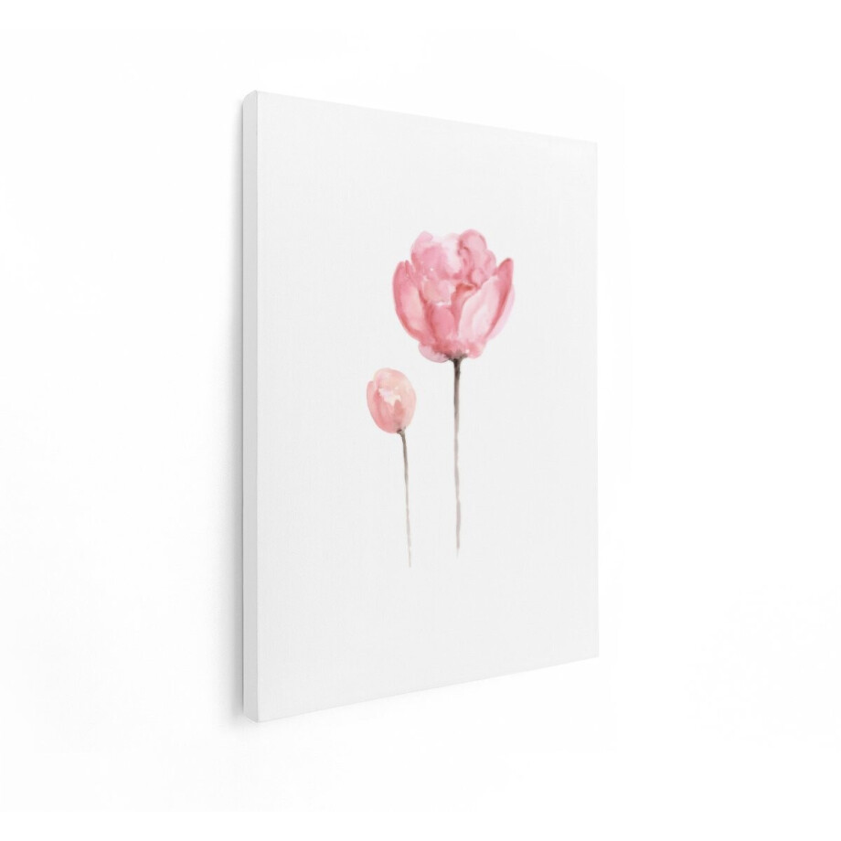 Artaza Canvas Schilderij Bloemen - 90x120 cm - Wanddecoratie Roze Aquarel - Muurdecoratie Pioenroos - Decoratie Slaapkamer Artaza Canvas Schilderij Bloemen - 90x120 cm - Wanddecoratie Roze Aquarel - Muurdecoratie Pioenroos - Decoratie Slaapkamer afbeelding 1
