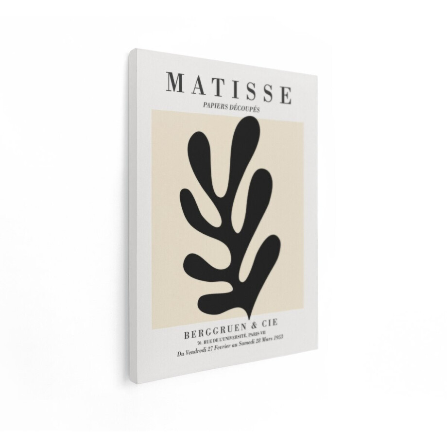 Artaza Canvas Schilderij Henri Matisse Papiers Découpés Abstracte Plantenkunstposter - 90x120 cm - Groot - Wanddecoratie Woonkamer - Schilderijen - Muurdecoratie afbeelding 1