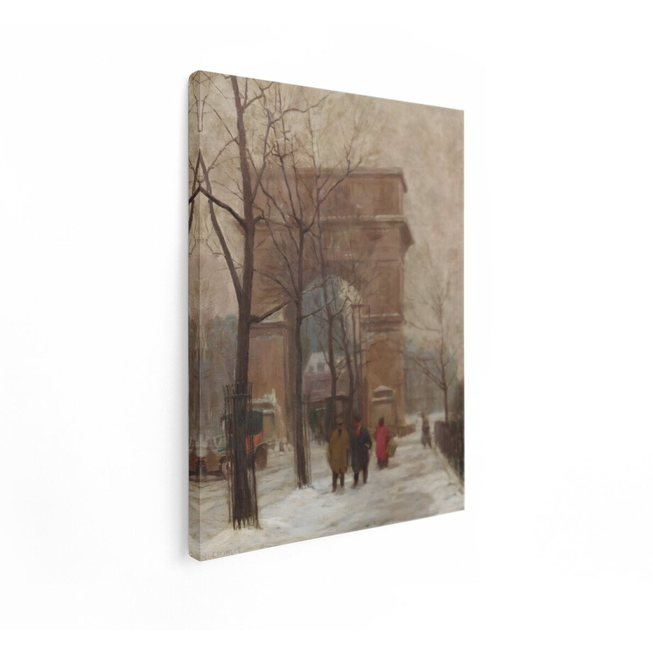 Artaza Canvas Schilderij New York - 90x120 cm - Wanddecoratie Washington Square Arch - Muurdecoratie Winter - Klassieke Schilderijen Stad Artaza Canvas Schilderij New York - 90x120 cm - Wanddecoratie Washington Square Arch - Muurdecoratie Winter - Klassieke Schilderijen Stad afbeelding 1