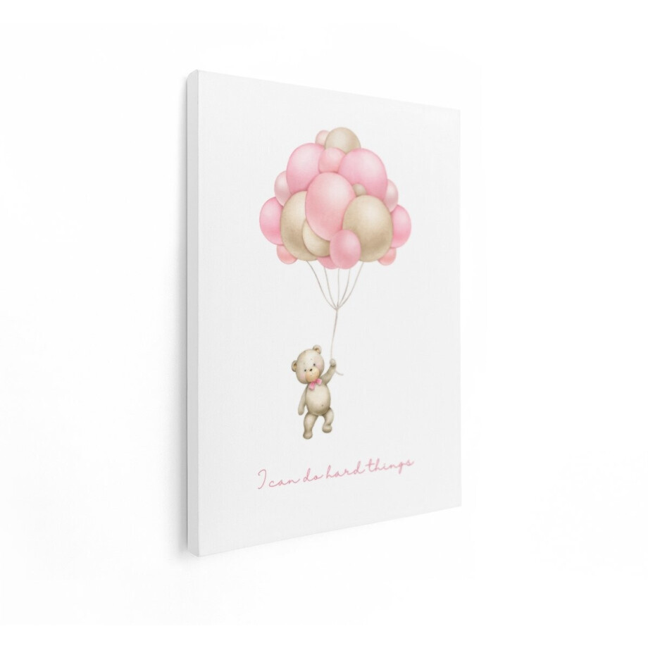 Artaza Canvas Schilderij Teddybeer - 60x80 cm - Wanddecoratie Babykamer - Muurdecoratie Kinderkamer - Decoratie Meisjeskamer - Roze Artaza Canvas Schilderij Teddybeer - 60x80 cm - Wanddecoratie Babykamer - Muurdecoratie Kinderkamer - Decoratie Meisjeskamer - Roze afbeelding 1