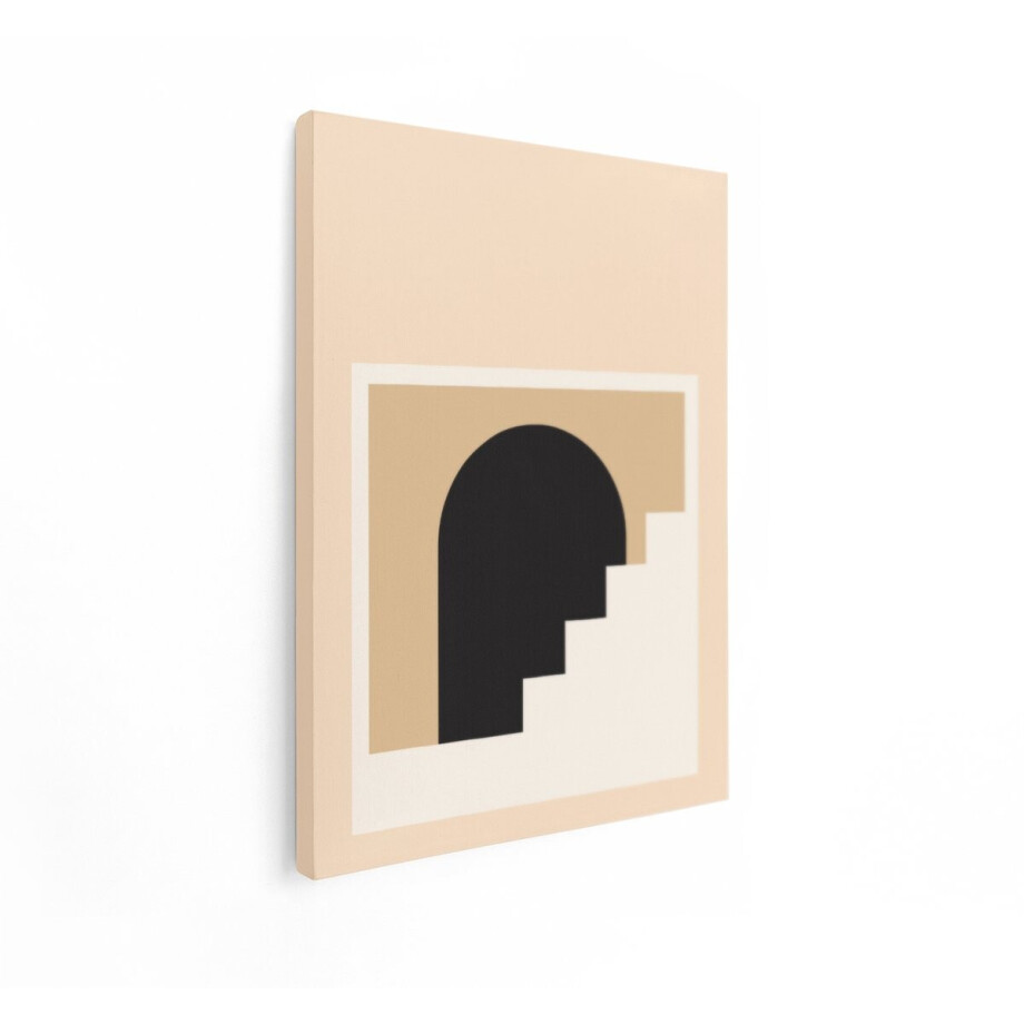 Artaza Canvas Schilderij Abstracte Architectuur - 30x40 cm - Wanddecoratie Minimalistisch - Muurdecoratie Zwart - Schilderijen Op Canvas Artaza Canvas Schilderij Abstracte Architectuur - 30x40 cm - Wanddecoratie Minimalistisch - Muurdecoratie Zwart - Schilderijen Op Canvas afbeelding 1