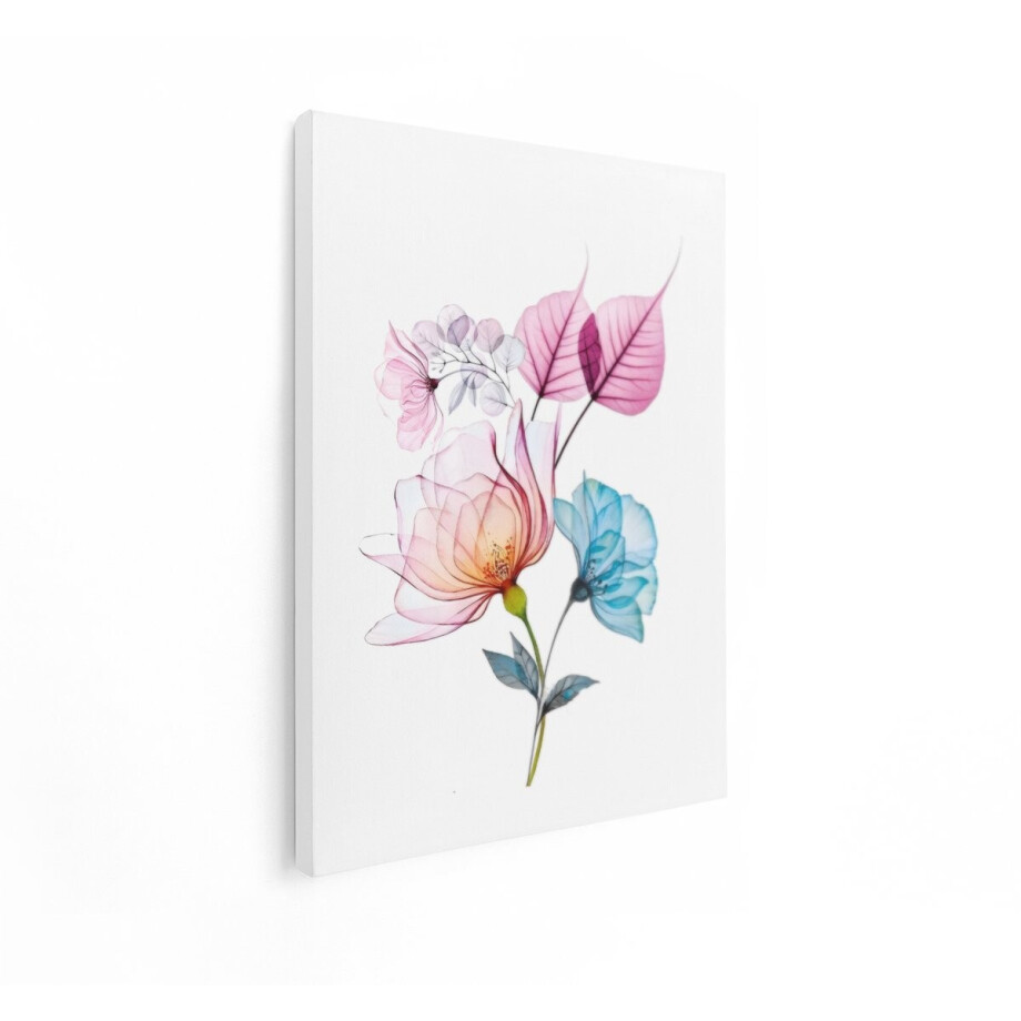 Artaza Canvas Schilderij Bloemen - 60x80 cm - Wanddecoratie Pastel - Muurdecoratie Bloem - Decoratie Woonkamer - Roze Artaza Canvas Schilderij Bloemen - 60x80 cm - Wanddecoratie Pastel - Muurdecoratie Bloem - Decoratie Woonkamer - Roze afbeelding 1