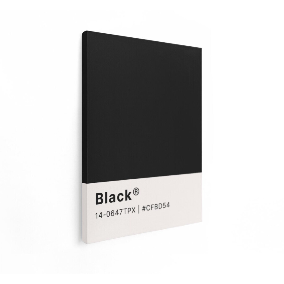 Artaza Canvas Schilderij Zwart Is een Krachtige en Veelzijdige Kleur - Perfect voor Diverse Ontwerptoepassingen - 60x80 cm - Wanddecoratie Woonkamer - Schilderijen - Muurdecoratie afbeelding 1