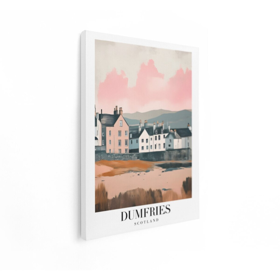 Artaza Canvas Schilderij Schotland Kustdorp - 30x40 cm - Wanddecoratie Dumfries - Muurdecoratie Landschap - Schilderijen Op Canvas - Roze Artaza Canvas Schilderij Schotland Kustdorp - 30x40 cm - Wanddecoratie Dumfries - Muurdecoratie Landschap - Schilderijen Op Canvas - Roze afbeelding 1