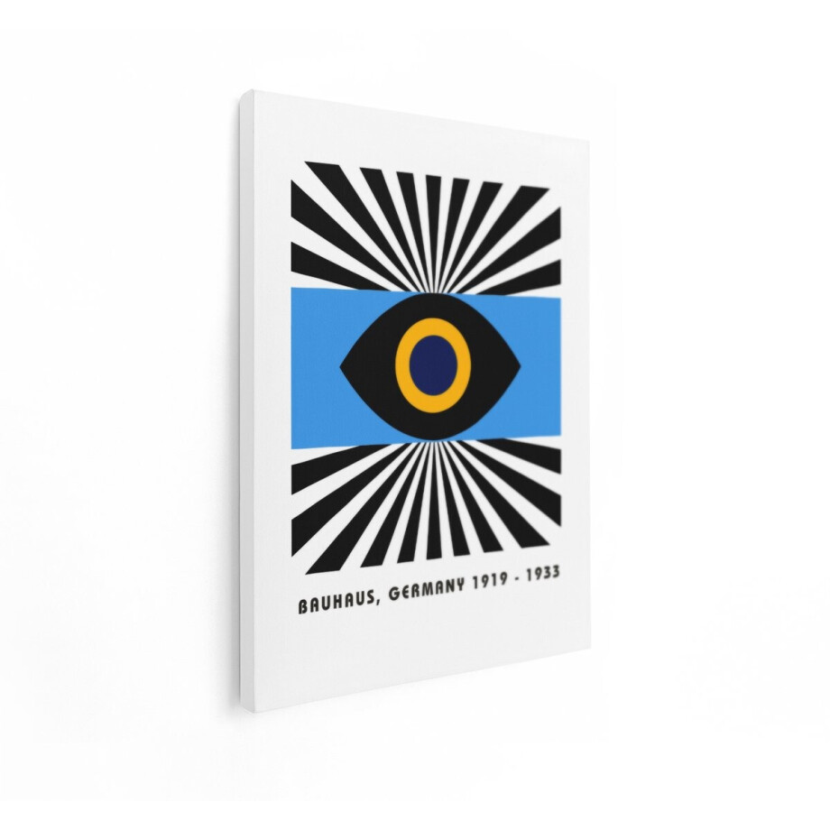 Artaza Canvas Schilderij Abstract Oog - 30x40 cm - Wanddecoratie Bauhaus Vintage - Muurdecoratie Retro - Schilderijen Op Canvas Artaza Canvas Schilderij Abstract Oog - 30x40 cm - Wanddecoratie Bauhaus Vintage - Muurdecoratie Retro - Schilderijen Op Canvas afbeelding 1