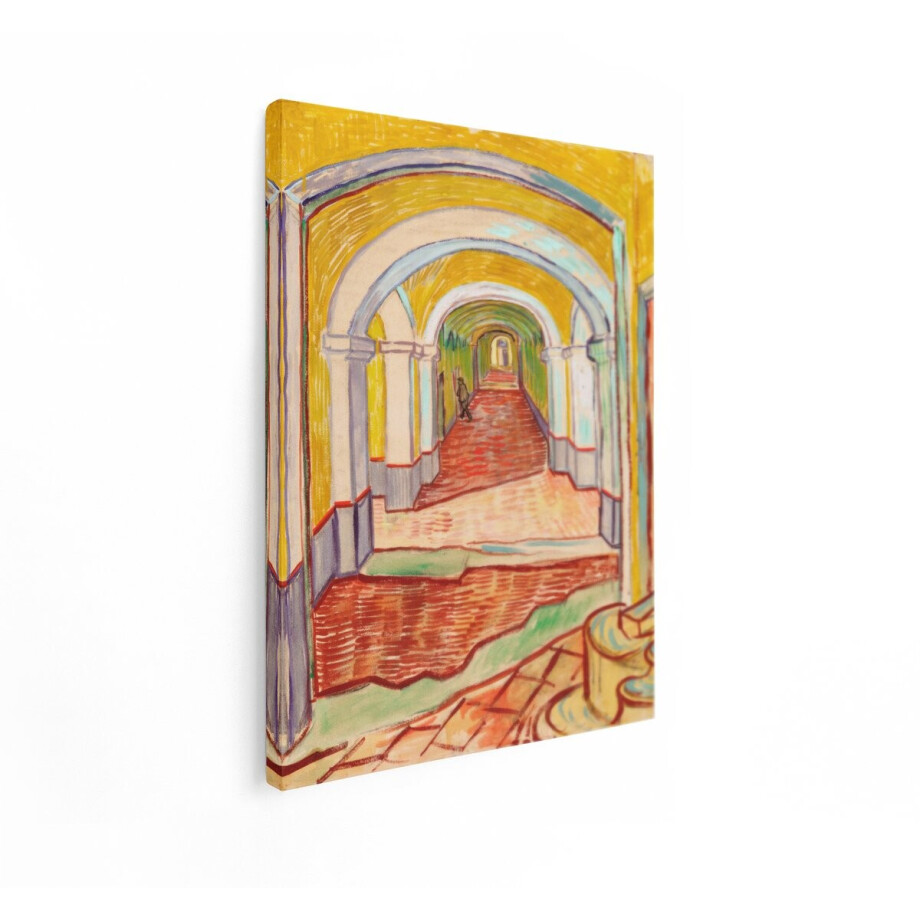 Artaza Canvas Schilderij Gang Van Gogh - 90x120 cm - Wanddecoratie Oude Meesters - Muurdecoratie Klassiek - Decoratie Hal - Geel Artaza Canvas Schilderij Gang Van Gogh - 90x120 cm - Wanddecoratie Oude Meesters - Muurdecoratie Klassiek - Decoratie Hal - Geel afbeelding 1