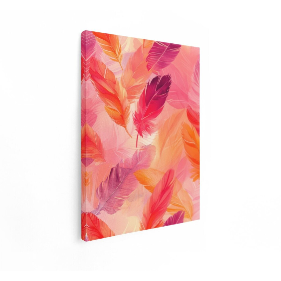 Artaza Canvas Schilderij Boho - 30x40 cm - Wanddecoratie Abstract Patroon - Muurdecoratie Roze Oranje - Schilderijen Op Canvas Artaza Canvas Schilderij Boho - 30x40 cm - Wanddecoratie Abstract Patroon - Muurdecoratie Roze Oranje - Schilderijen Op Canvas afbeelding 1
