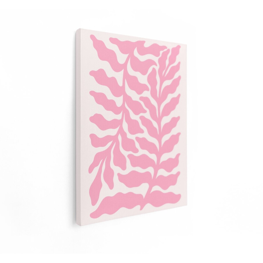 Artaza Canvas Schilderij Boho Bladeren - 30x40 cm - Wanddecoratie Abstract - Muurdecoratie Roze - Decoratie Woonkamer - Kamer Accessoires Artaza Canvas Schilderij Boho Bladeren - 30x40 cm - Wanddecoratie Abstract - Muurdecoratie Roze - Decoratie Woonkamer - Kamer Accessoires afbeelding 1
