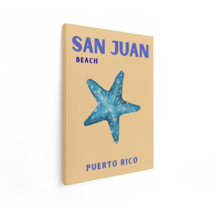 Artaza Canvas Schilderij Reisposter San Juan - 30x40 cm - Wanddecoratie Zeester - Muurdecoratie Puerto Rico Strand - Schilderijen Op Canvas Zee Artaza Canvas Schilderij Reisposter San Juan - 30x40 cm - Wanddecoratie Zeester - Muurdecoratie Puerto Rico Strand - Schilderijen Op Canvas Zee afbeelding 1