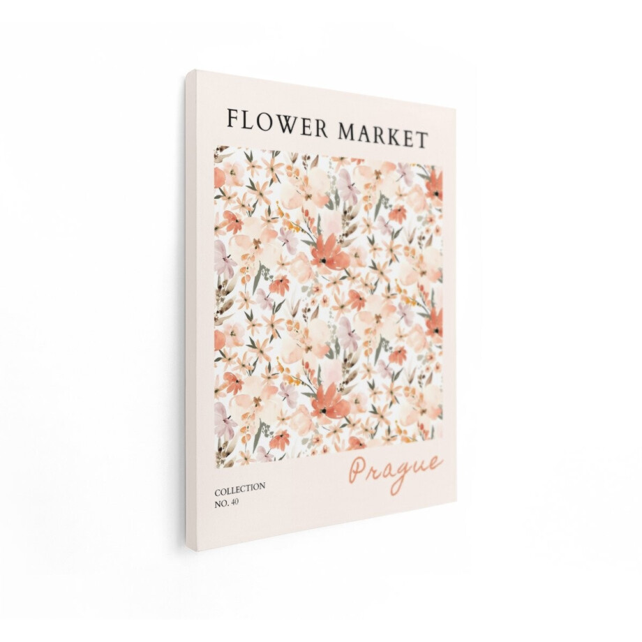 Artaza Canvas Schilderij Bloemen Poster - 90x120 cm - Wanddecoratie Bloemenmarkt - Muurdecoratie Boho - Decoratie Aquarel Woonkamer Artaza Canvas Schilderij Bloemen Poster - 90x120 cm - Wanddecoratie Bloemenmarkt - Muurdecoratie Boho - Decoratie Aquarel Woonkamer afbeelding 1
